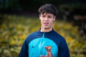 Diego Kochen, guardameta del Barcelona 'Juvenil B'.