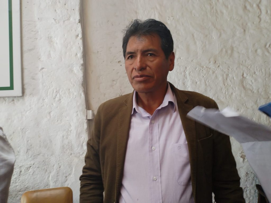 Juan Delgado Lacacta, alcalde distrital de Caylloma