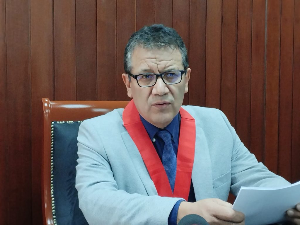 Jefe de la Oficina Desconcentrada de Control de la Magistratura (Odecma), Jhony Cáceres