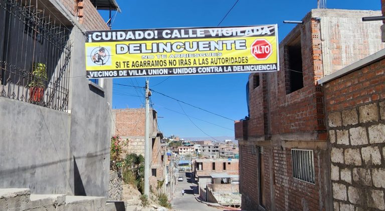 Vecinos de Alto Selva Alegre alertas ante la delincuencia