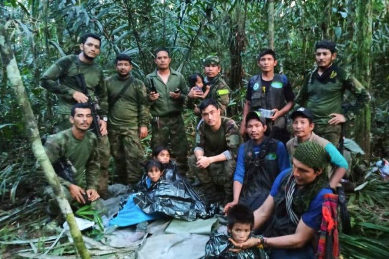 Colombia: Hallan con vida a los cuatro niños perdidos por 40 días en la selva