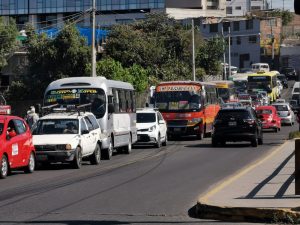 Gran congestión vehicular se registró por el Día de la Bandera