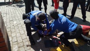Adulta mayor fue atropellada en la Plaza de Armas