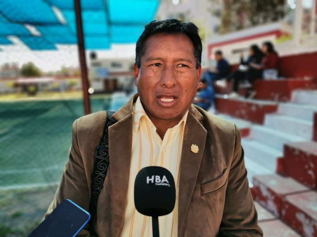 Alcalde provincial de Caylloma, Alfonso Mamani. Foto: Juan José Santy / HBA Noticias