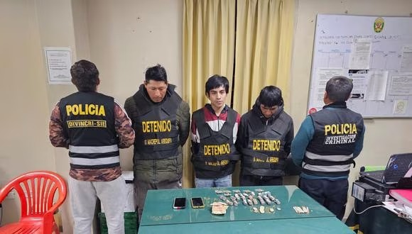Miraflores: Capturan a tres sujetos acusados de microcomercializar drogas