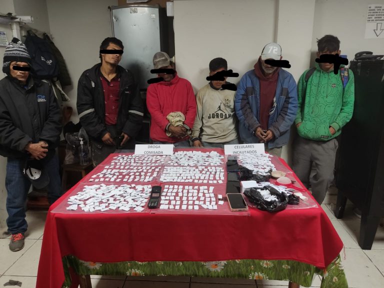 Camaná: Detienen a nueve sujetos por presunto tráfico ilícito de drogas