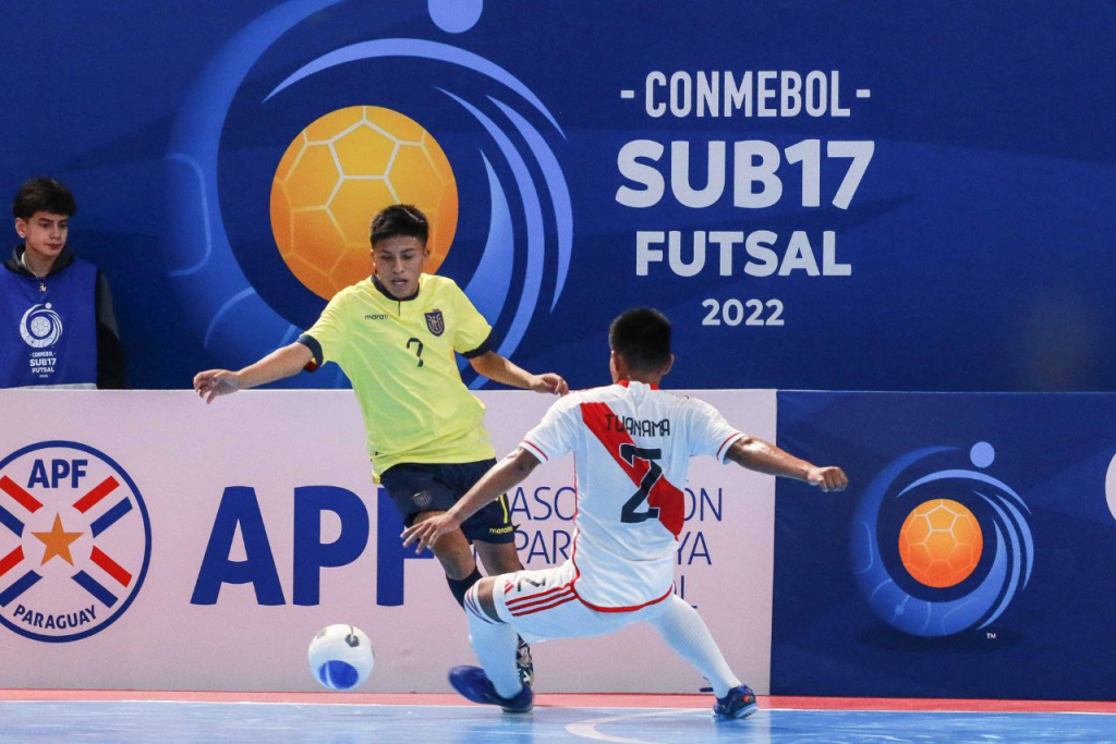 Perú perdió 4-3 ante Ecuador por el Sudamericano de Futsal.