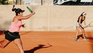 Romina Ccuno y Victoria Rodríguez en el ITF W25 de Bragado.