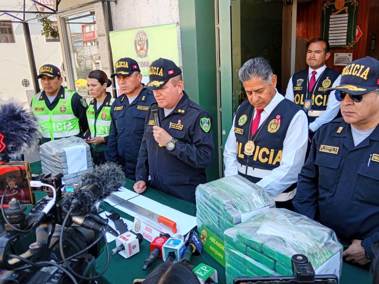 Policía de Arequipa desarticula 265 bandas delictivas e incauta más de media tonelada de droga en lo que va del año 