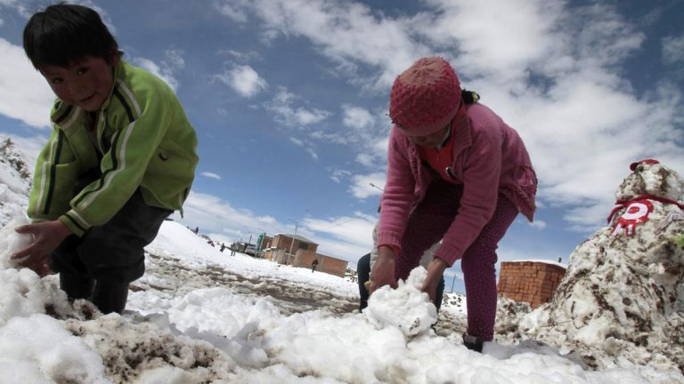 Bajas temperaturas seguirán afectando a los andes sur y centrales