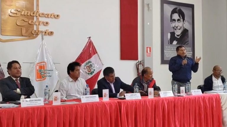 Trabajadores de Cerro Verde anuncian paro de 72 horas por incumplimiento de convenio colectivo