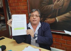 Secretario general de SUTEP, Hamer Villena: «El balance de la educación en este medio año es negativo» Foto: Katherine Chipana/ HBA Noticias