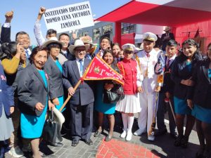 I.E. Romeo Luna Victoria representará a Cerro Colorado en el desfile campeón de campeones FOTO: Katherine Chipana