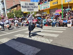 Resultados del desfile escolar en Tiabaya FOTO: Rosa Cabanillas