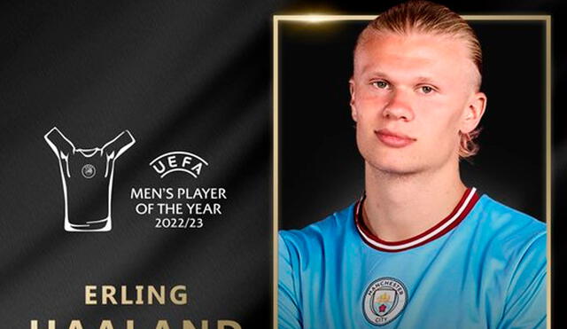 Erling Haaland fue elegido como el mejor jugador del año de la UEFA