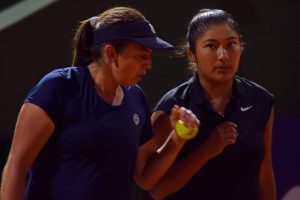Foto: Miguel Contreras Guillén | Romina Ccuno junto a Fernanda Labraña en el Arequipa Open.
