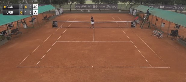 Romina Ccuno finalizó su participación en singles tras caer ante Maria Florencia Urrutia.