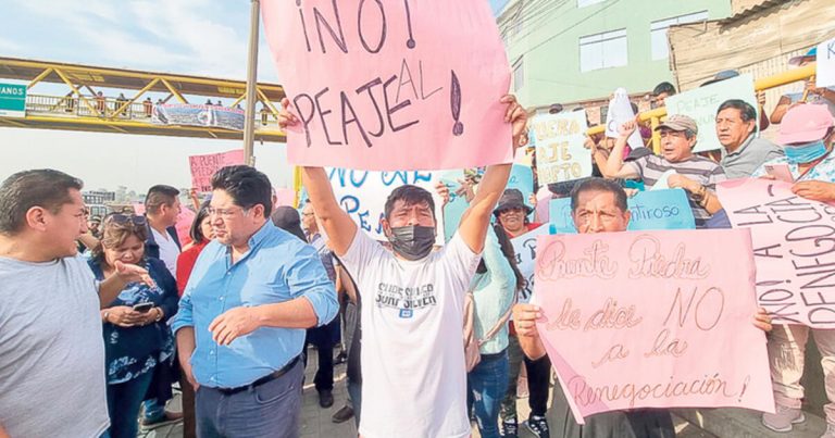 Lima: Vecinos realizan plantón contra cobro de peaje en Puente Piedra