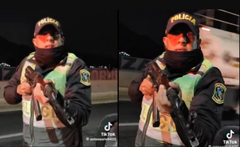 PNP responde a video viral en TikTok sobre detención de conductor con un fusil