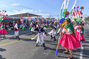 Pasacalle Regional se desarrollo ayer en la Av. Independencia FOTO: Diego Ramos