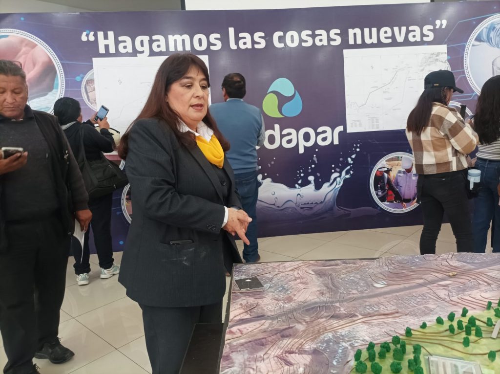Asesora legal de Sedapar pide a la población no dejarse sorprender por venta ilegal de terrenos FOTO: Rosa Cabanillas