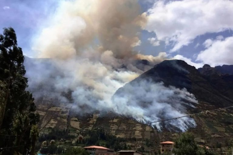 Cusco: Liquidan incendio forestal que duró 3 días cerca del parque arqueológico de Mauka Llaqta