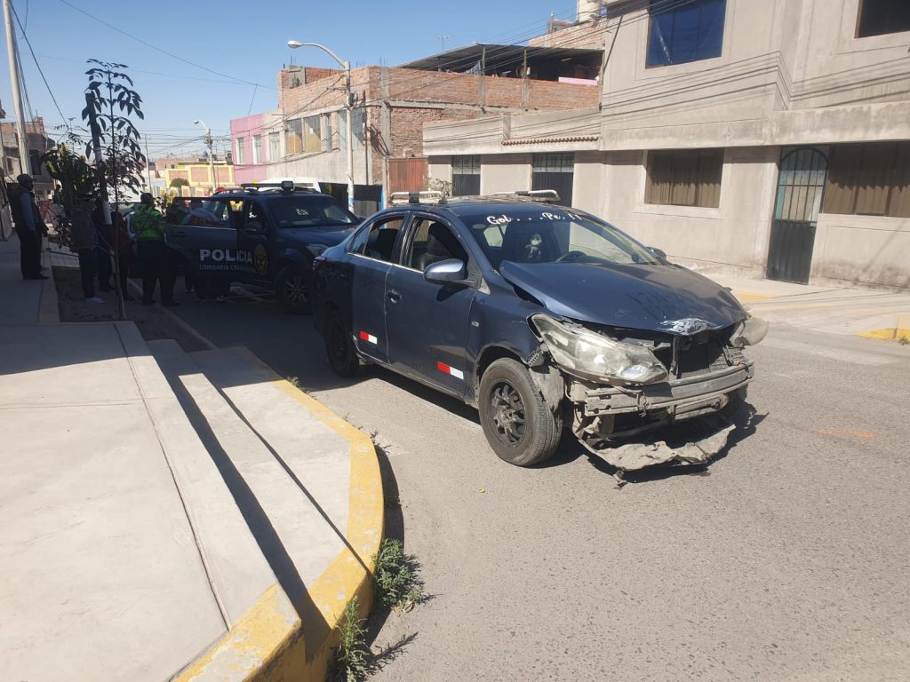 Accidente de tránsito en ciudad municipal FOTO: Isaac Vilca
