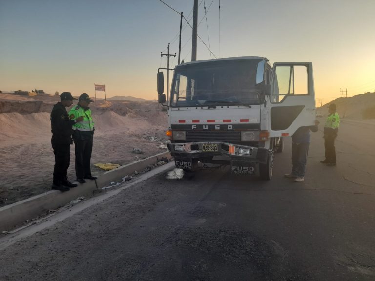 Cerro Colorado: Intervienen a conductor en aparente estado de ebriedad en la vía Arequipa-La joya 
