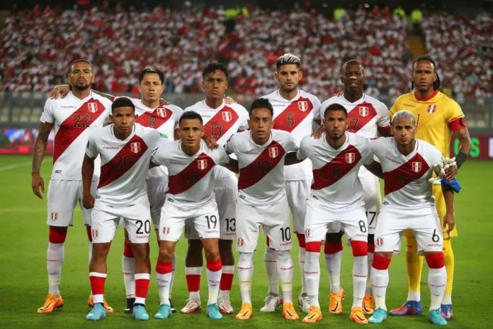 Selección Peruana en la última fecha de las eliminatorias 2022.