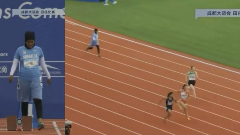 Escándalo en Somalia por video viral de participante en carrera de 100 metros
