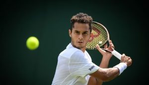 Juan Pablo Varillas en el ATP 250 de Astana.