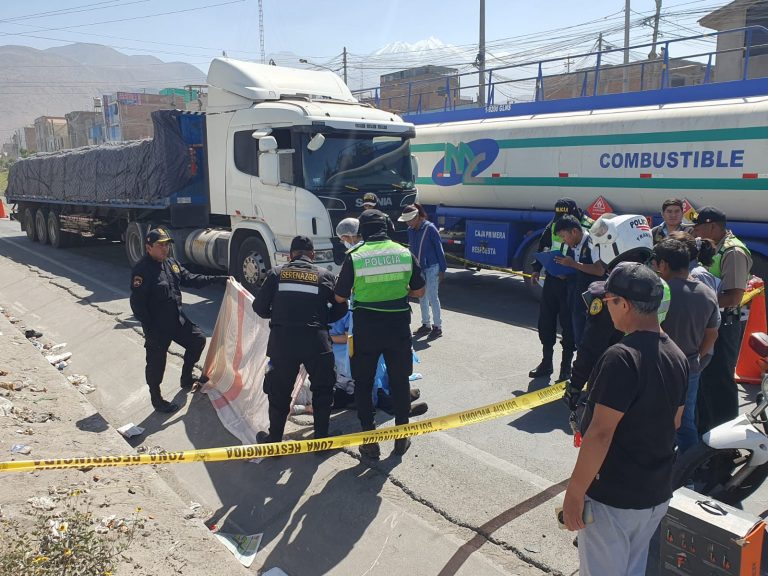 ¡Lamentable! Anciano murió tras ser arrollado en la vía Arequipa-Yura