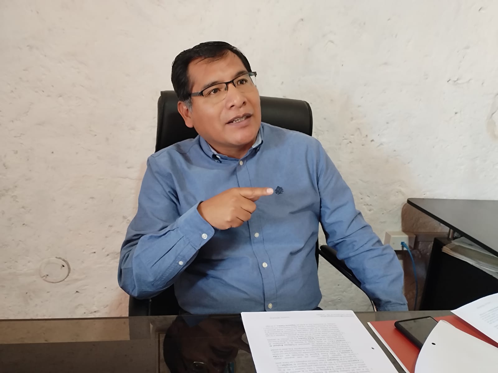 Consejero César Huamantuma exige nueva investigación contra el GORE Arequipa FOTO: Katherine Chipana / HBA Noticias