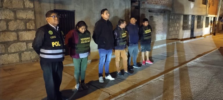 Cerro Colorado: Detienen a tres integrantes de banda criminal acusados de marcaje y reglaje