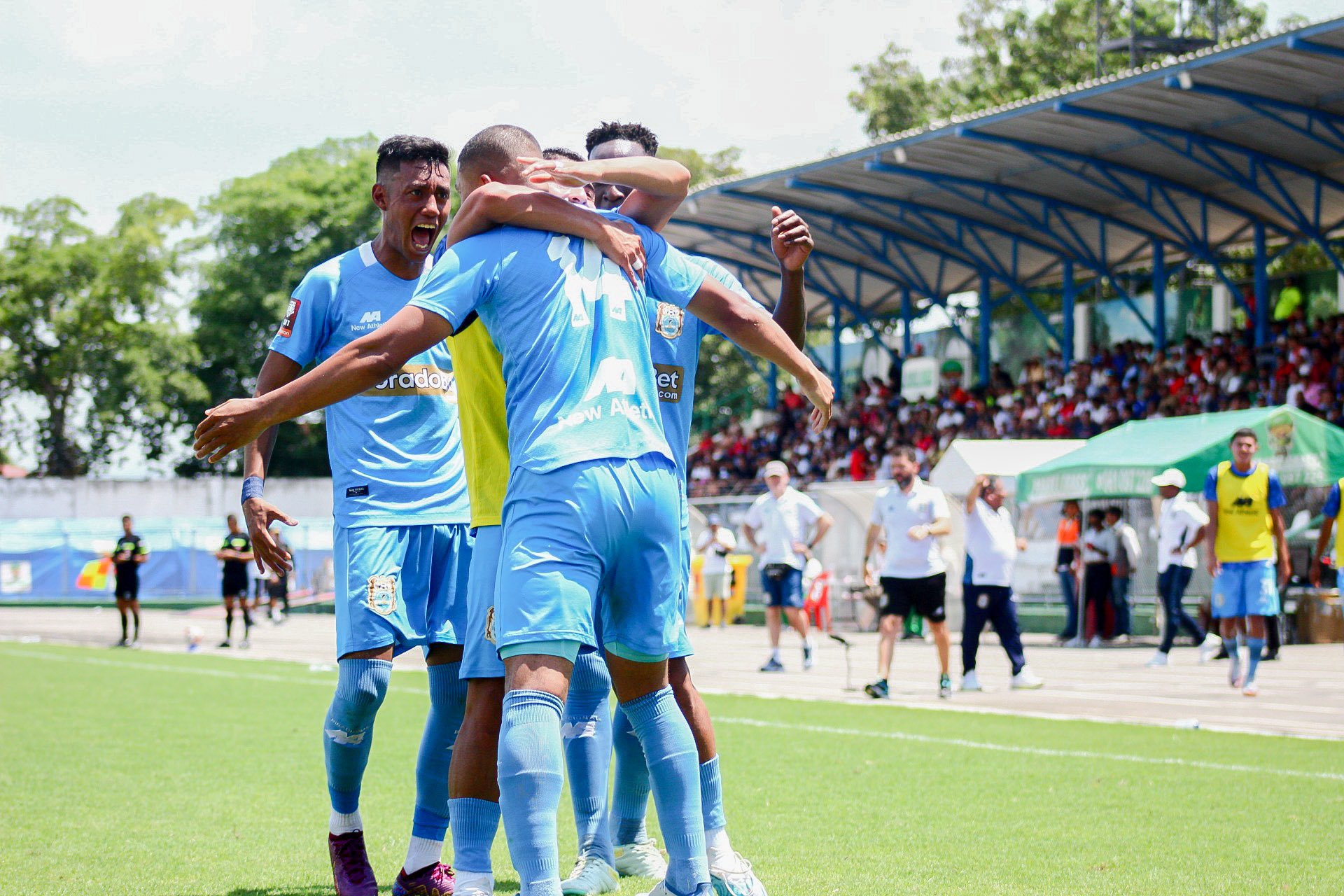 Minzum Quina anotó el primer gol para Binacional en Tarapoto.