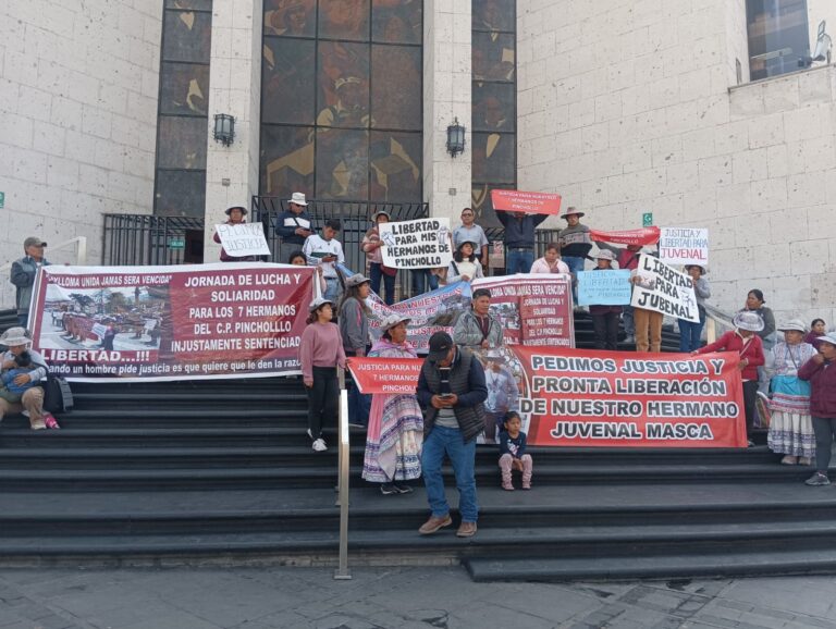 Comuneros de Pinchollo piden la excarcelación de un poblador sentenciado por homicidio