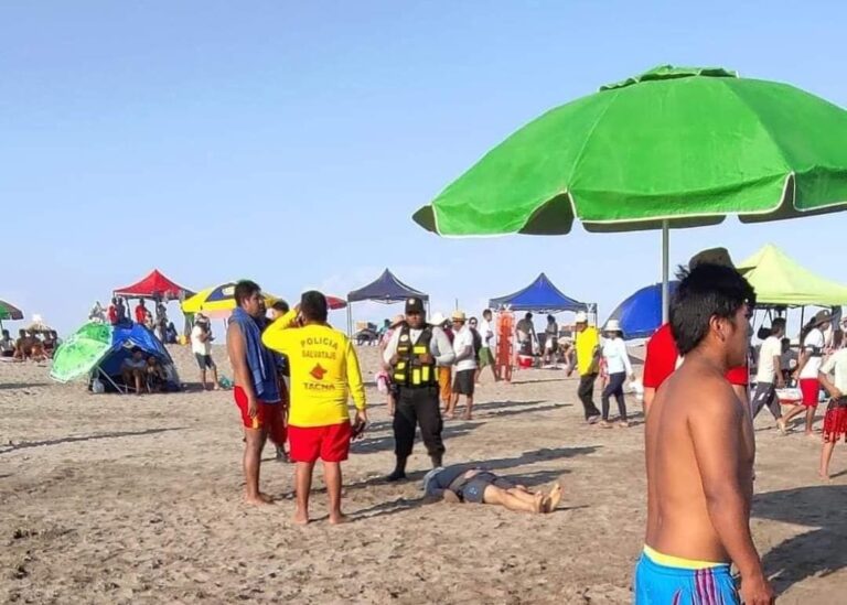 Cuatro personas murieron ahogadas en playas de Tacna