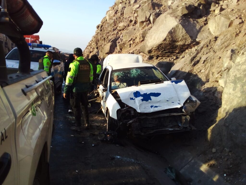 Accidente de tránsito en Yura dejo tres personas heridas FOTO: Difusión
