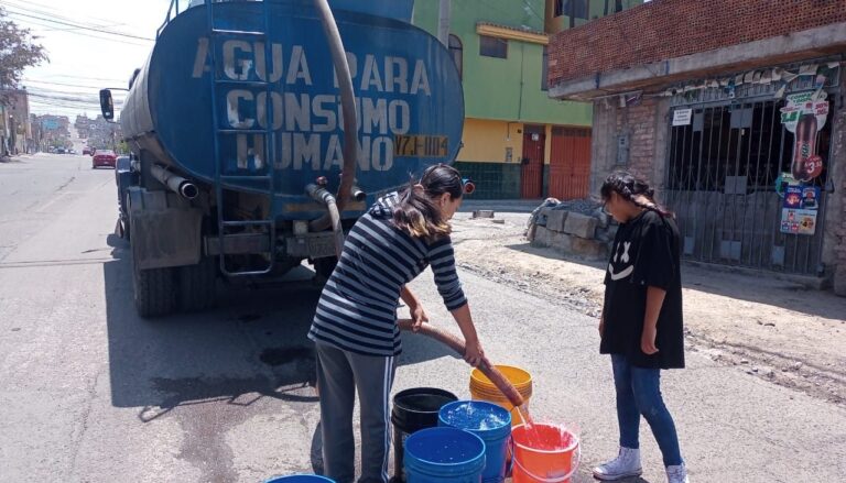 LLuvias generan nuevamente la suspensión del servicio de agua potable en Arequipa
