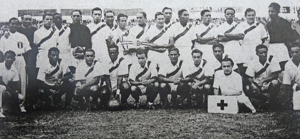 Equipo nacional en la primera conquista de Copa América, en 1939.