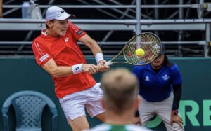 Ignacio Buse en la Copa Davis.