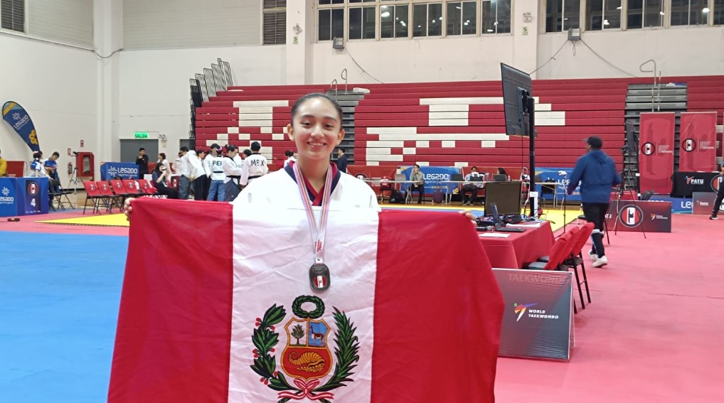 Micaela Morgan busca lucir con orgullo los colores de la Selección Peruana de Taekwondo. 