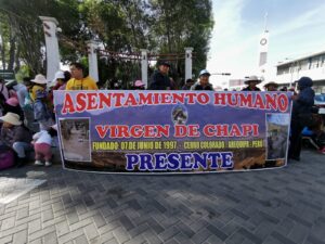 Asociación Virgen de Chapi exigen mejores condiciones para vivir FOTO: Rosa Cabanillas