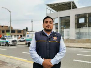 Subgerente de seguridad ciudadana de Yura, Jean Carlo Flores FOTO: Rosa Cabanillas