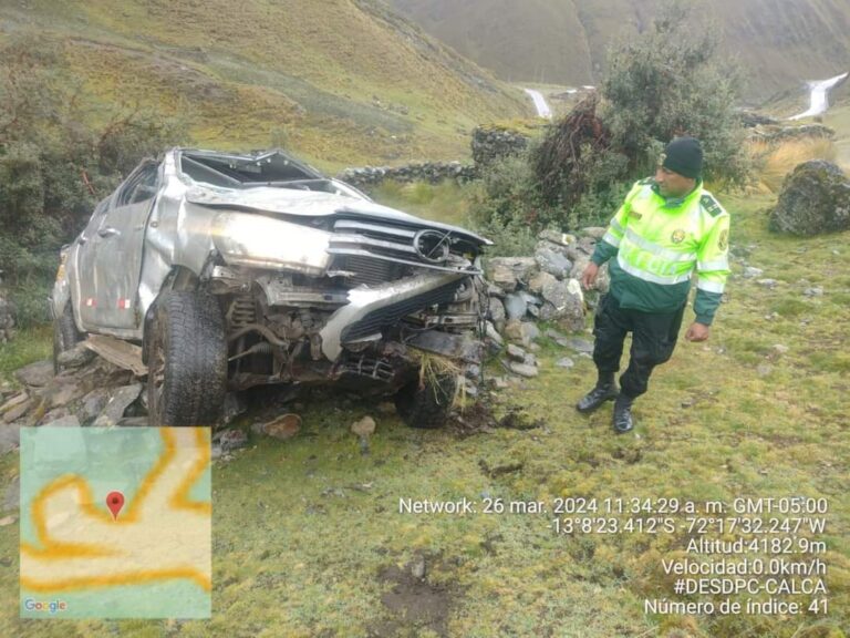 Accidente en vía Cusco – Quillabamba deja un fallecido y dos heridos