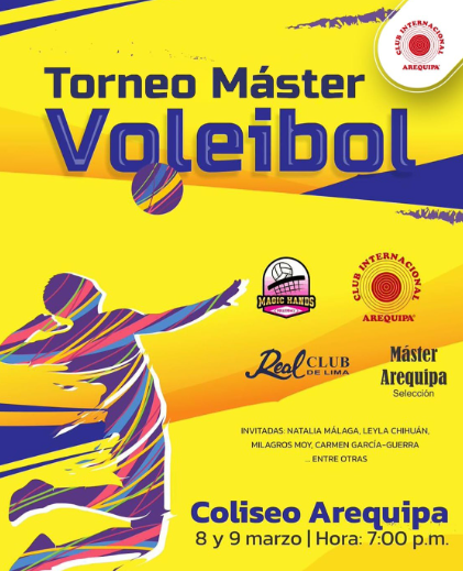 Torneo Máster de Vóleibol tendrá presencia de 2 equipos de Arequipa y 2 de Lima. 