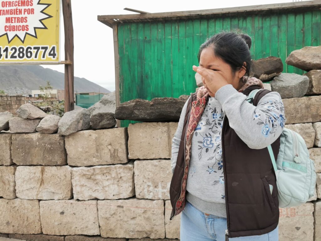 Familiares de varón que fue masacrado despue´s de asitir a una yunzada exigen justicia FOTO: Rosa Cabanillas