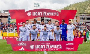 Equipo titular de FBC Melgar en Andahuaylas.