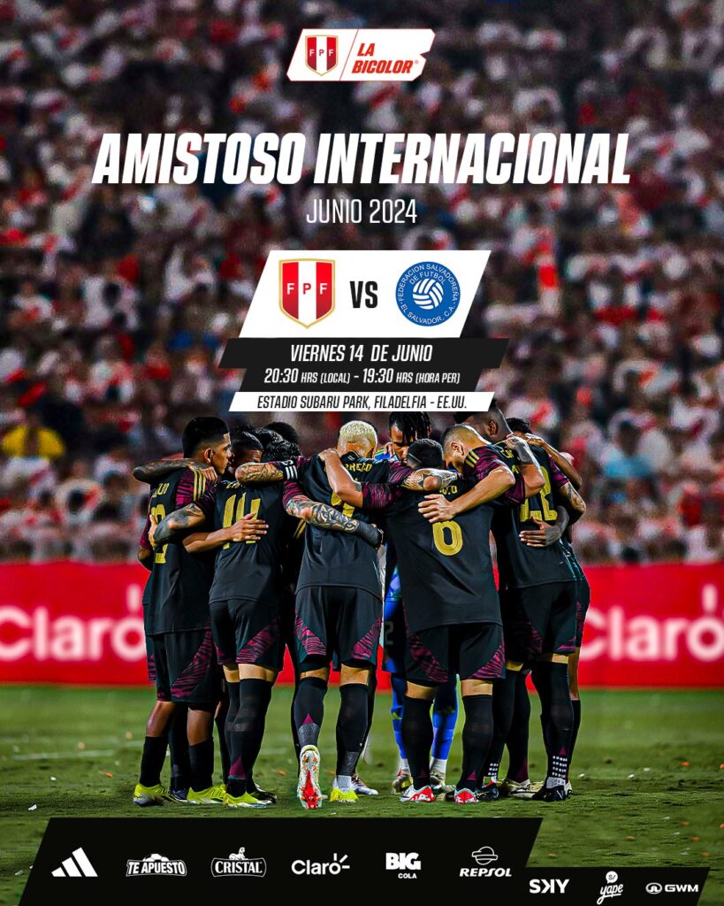 Amistoso confirmado para Perú en la previa a la Copa América. 