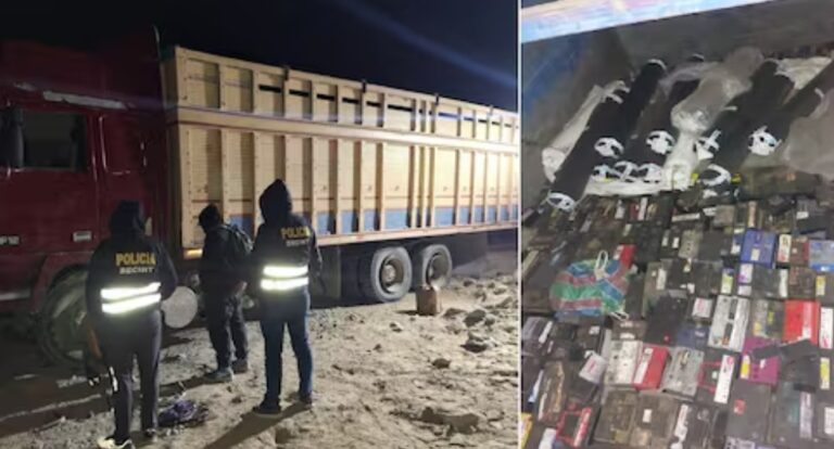 Detienen por siete días a conductor de camión de contrabando en Tacna